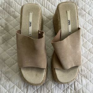 Zara platforms, size 9(US W).